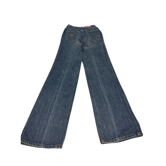 70s white tab Horse Big E Talon High Waist Levi’s  W/white Tab Pearl Button RARE - Picture 8 of 16